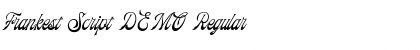 Frankest Script DEMO Regular Font