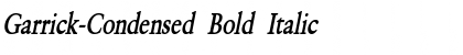 Garrick-Condensed Bold Italic Font