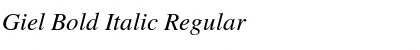 Download Giel Bold Italic Font