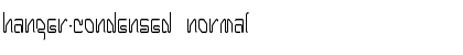 Hanger-Condensed Normal Font
