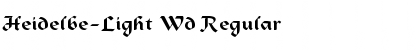 Heidelbe-Light Wd Regular Font