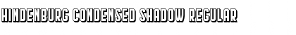 Download Hindenburg Condensed Shadow Font