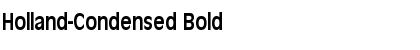 Holland-Condensed Bold Font