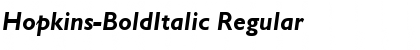 Download Hopkins-BoldItalic Font