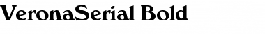 VeronaSerial Bold Font