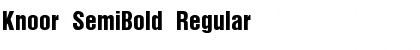 Knoor SemiBold Regular Font