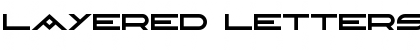 Layered Letters Regular Font