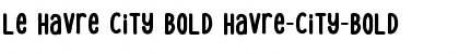 Download Le Havre City Bold Font