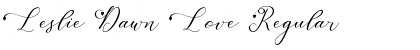 Download Leslie Dawn Love Font