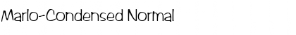 Marlo-Condensed Normal Font