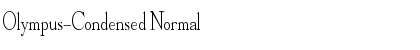 Olympus-Condensed Normal Font