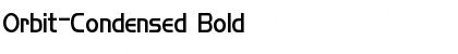 Orbit-Condensed Bold Font