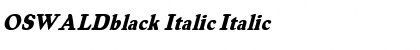 Download OSWALDblack Italic Font