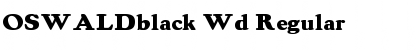 Download OSWALDblack Wd Font