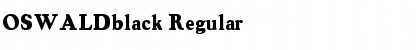 OSWALDblack Regular Font