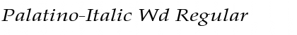 Download Palatino-Italic Wd Font