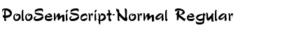 PoloSemiScript-Normal Regular Font
