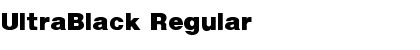 UltraBlack Regular Font