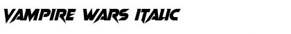 Vampire Wars Italic Font