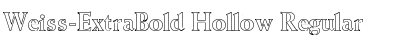 Weiss-ExtraBold Hollow Regular Font