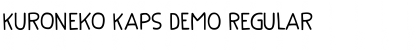 Download Kuroneko Kaps DEMO Font