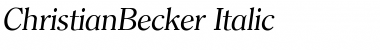 Download ChristianBecker Font