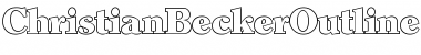 ChristianBeckerOutline-Heavy Regular Font