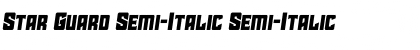 Download Star Guard Semi-Italic Font