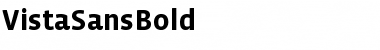 VistaSansBold Regular Font