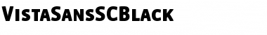 VistaSansSCBlack Regular Font