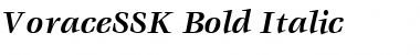 VoraceSSK Bold Italic Font