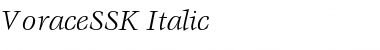 VoraceSSK Italic Font
