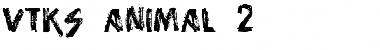 vtks animal 2 Regular Font