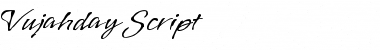 Vujahday Script Script Font