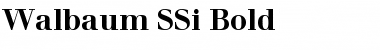 Walbaum SSi Bold Font