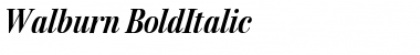 Walburn BoldItalic Font