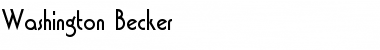 Washington Becker Regular Font