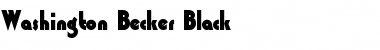 Download Washington Becker Black Font