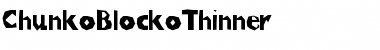 ChunkoBlockoThinner Regular Font