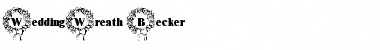 Download WeddingWreath Becker Font