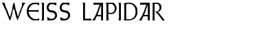 Download Weiss Lapidar Font