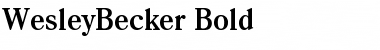 Download WesleyBecker Font