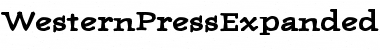 WesternPressExpandedSSK Bold Font