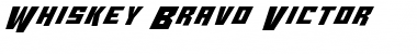 Whiskey Bravo Victor Regular Font