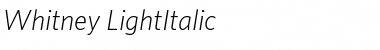 Whitney Medium Italic Font