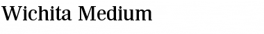 Wichita-Medium Regular Font