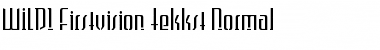 WILD1 Firstvision Tekkst Regular Font