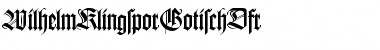 Download WilhelmKlingsporGotischDfr Font