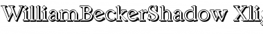 WilliamBeckerShadow-Xlight Regular Font