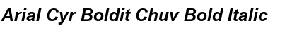 Arial Cyr Boldit Chuv Font